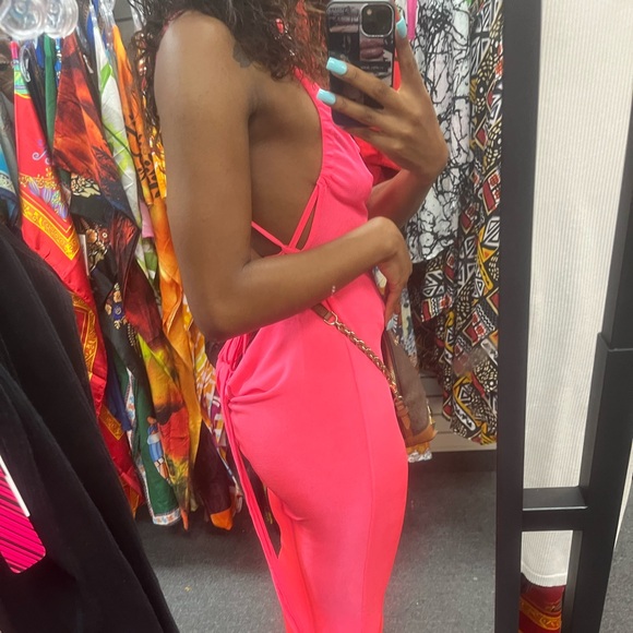 Long pink dress - Picture 1 of 2